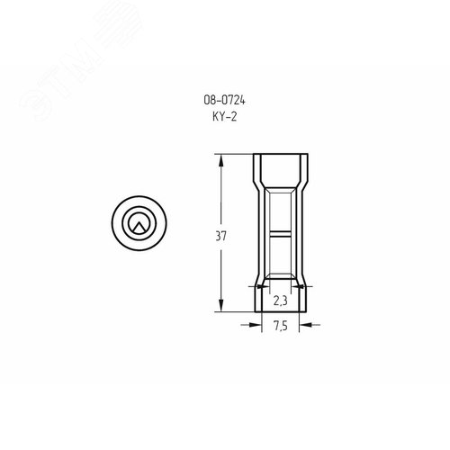 Гильза соединительная изолир термоусаживаемая L-37 мм 1.5-2.5 кв мм (ГСИ-т 2.5 ГСИ-т 1,5-2,5) 2