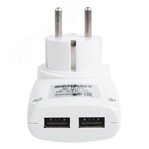 Адаптер питания 220В и 2 USB RX-17 - фото 3