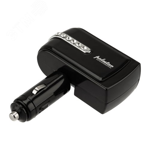 Разветвитель автоприкуривателя 2 гнезда 1хUSB (5 V 1000 mA), 2