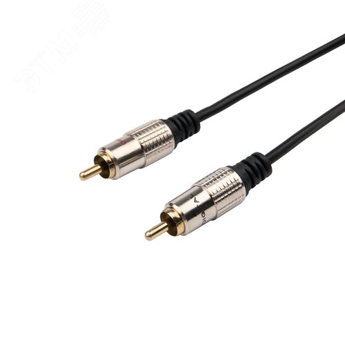 Аудио кабель 3.5 мм - 2 RCA, 1,5 м, GOLD-металл - фото 3