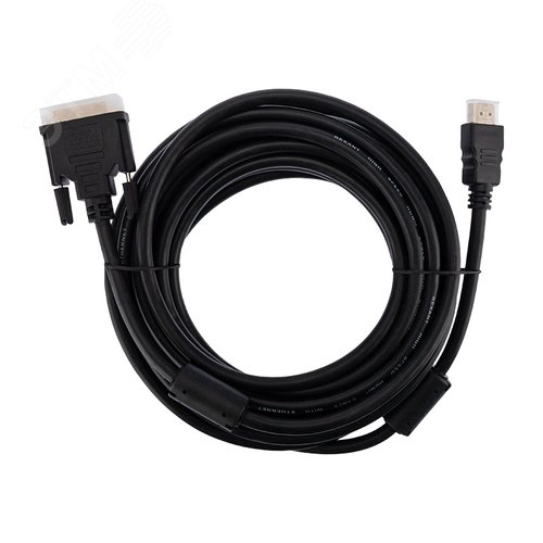 Кабель HDMI - DVI-D с фильтрами, 7 м., черный GOLD - фото 3