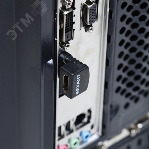Переходник штекер HDMI - гнездо HDMI, угловой,, - фото 3