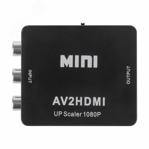 Конвертер 3 RCA на HDMI, пластик, черный,, - фото 3