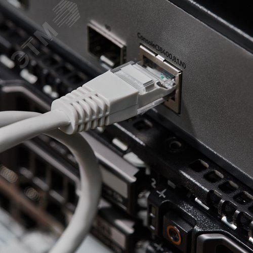 Патч-корд U/UTP CAT5e PVC серый 0.5 м - фото 3