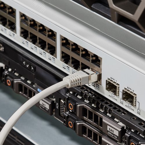 Патч-корд FTP категория 5e LSZH, длина 2 метра, экранированный, серый, 4