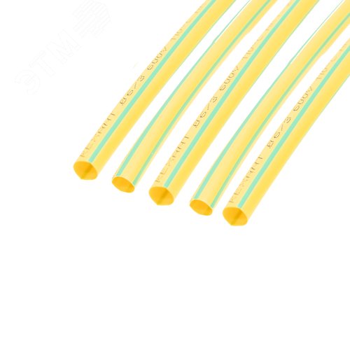 Трубка термоусадочная ТУТнг-LS (2:1)-6/3 желто-зеленая 3