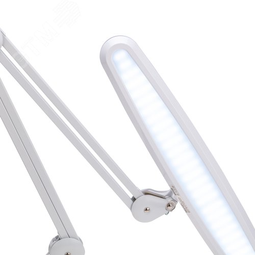 Светильник настольный бестеневой на струбцине Blue Stream, 117 LED, диммер, белый - фото 3