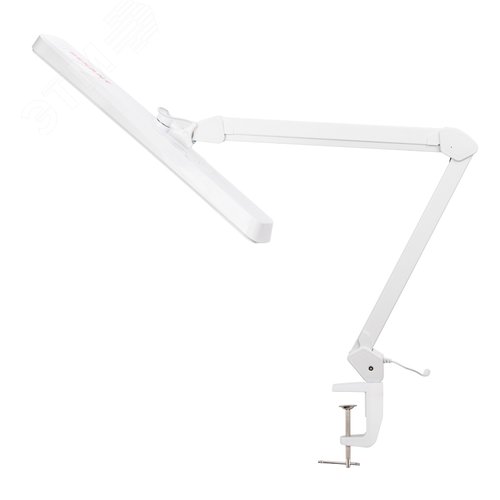 Светильник настольный бестеневой на струбцине ECO light, 324 LED, диммер, белый - фото 3