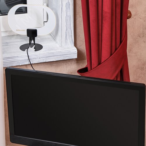 Антенна комнатная Активная для цифрового телевидения DVB-T2 Ag-715 USB, - фото 3