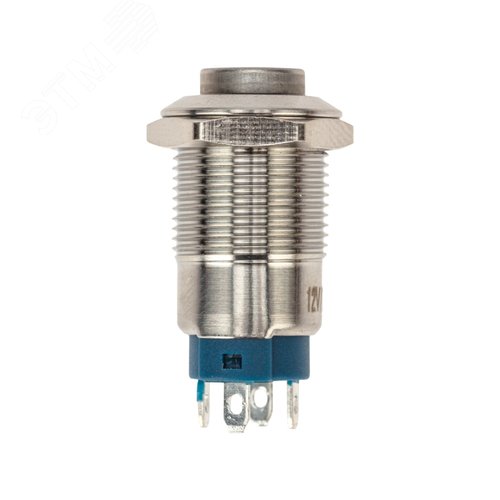 Кнопка антивандальная ?12 12В Фикс (2с) ON-OFF синяя | 36-3221 | REXANT 3