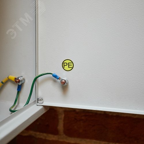 Наклейка знак электробезопасности  ''PE '' d - 20 мм (20 шт на листе), REXANT 3