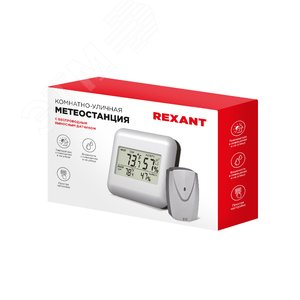 Термометр электронный REXANT S3341BF с часами и беспроводным выносным датчиком |70-0596 | REXANT - фото 6