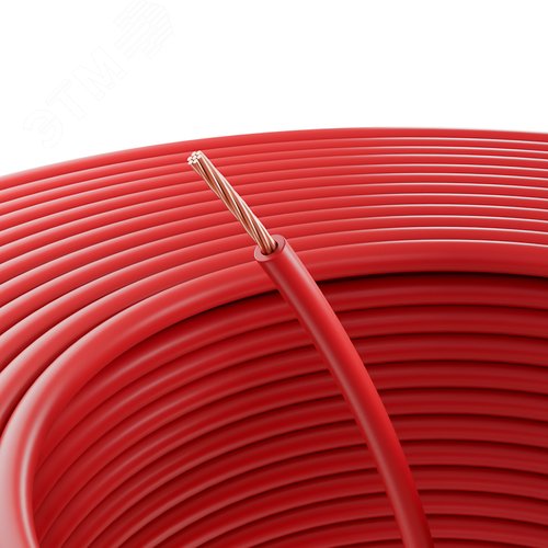 Провод ПГВА 1х2.50 мм2, красный, бухта 100 м, - фото 2