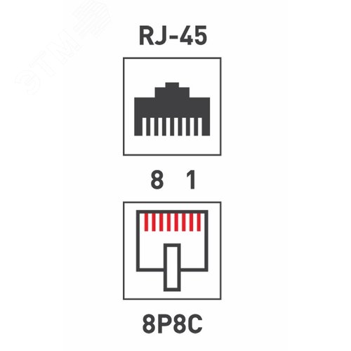 Проходник компьютерный RJ-45(8P-8C) cat 5e (гнездо-гнездо), 3