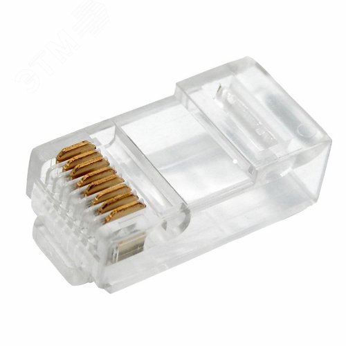Разъем сетевой LAN на кабель. штекер 8Р8С (Rj-45) под обжим (2шт), - REXANT