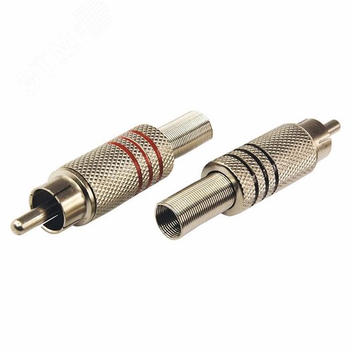 Разъём аудио, RCA под винт''Silver'', 2шт,,