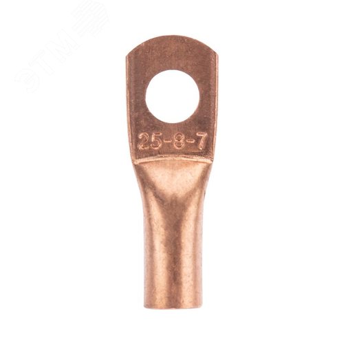 Наконечник медный ТМ 25-8-7 (25кв мм - 8мм) 5шт, REXANT - фото 2