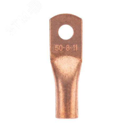 Наконечник медный ТМ 50-8-11 (50кв мм - 8мм) 100шт, REXANT - фото 3