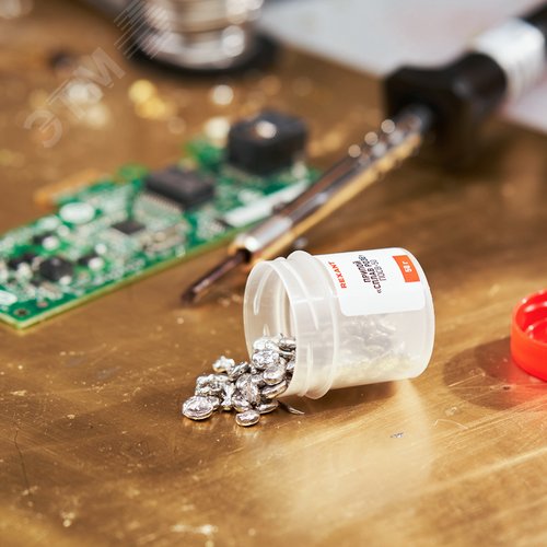 Припой Сплав Розе, 50 г, (олово 25%, свинец 25%, Висмут 50%) 5