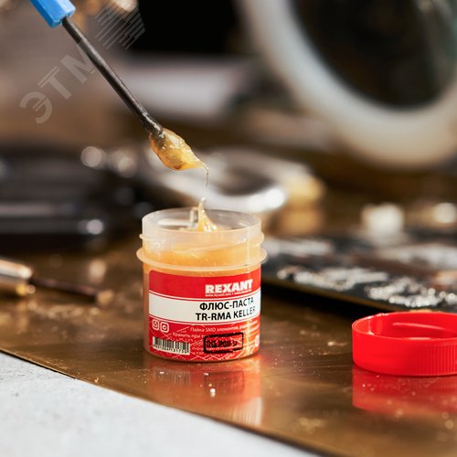 Флюс для пайки, паста TR-RMA KELLER, 20 мл, банка - фото 5