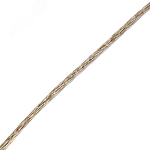 Трос стальной в ПВХ оплетке d=3.0 мм. прозрачный (20 м) 3