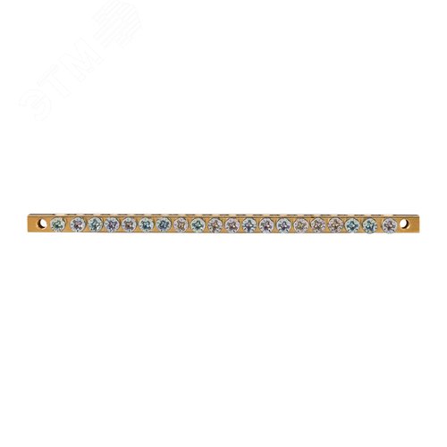Шина PEN ''земля-ноль'' 6х9 мм 20х2 (20 группхкрепеж по краям), REXANT - фото 3