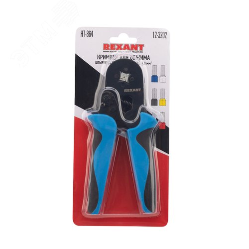 Кримпер HT-864 для обжима штыревых наконечников 0.25-6.0 кв мм 4
