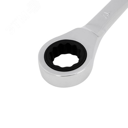 Ключ комбинированный трещоточный 17 мм, CrV, зеркальный хром 3