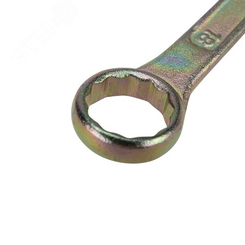 Ключ комбинированный 18 мм, желтый цинк 4