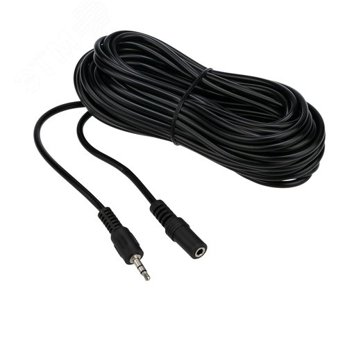 Аудио кабель 3.5 мм гнездо - штекер, 10 м 3