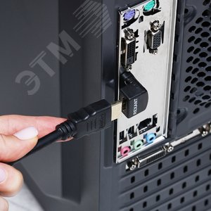 Переходник штекер HDMI - гнездо HDMI, угловой,, - фото 4