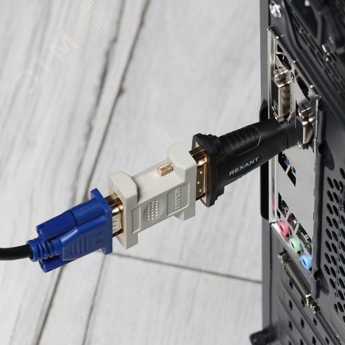 Переходник штекер HDMI - гнездо DVI-I,, - фото 4
