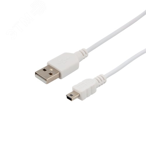 Кабель USB-mini USB - PVC, 1.8м., белый 5
