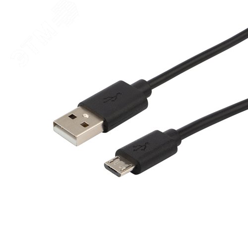 Кабель micro USB (male) штекер - USB-A (male) штекер, длина 1,8 метра, черный (PE пакет) | 18-1164-2 | REXANT - REXANT