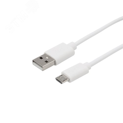 Кабель USB-micro USB, PVC, white, 1mе, 18-4269, - фото 4