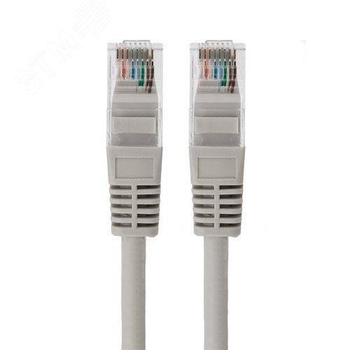 Патч-корд U/UTP. категория 5e. RJ45-RJ45. неэкранированный. LSZH серый. 5 м, 4