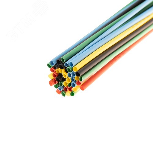 Термоусаживаемые трубки 3,0 1,5 мм, набор пять цветов, упаковка 50 шт. по 1 м, REXANT 2