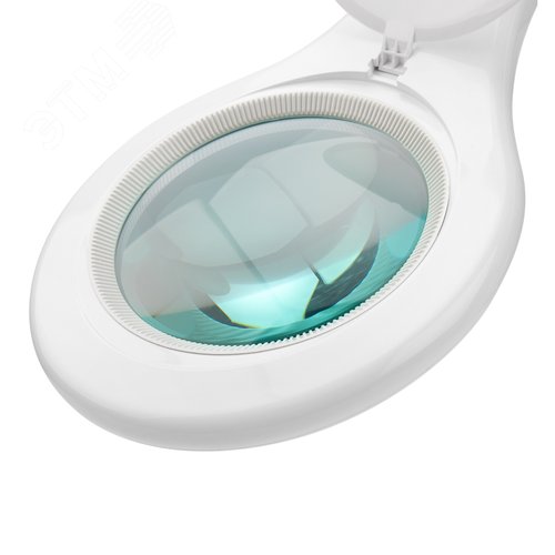 Лупа на струбцине 5D с подсветкой 56 SMD LED, d-127мм, белая - фото 2