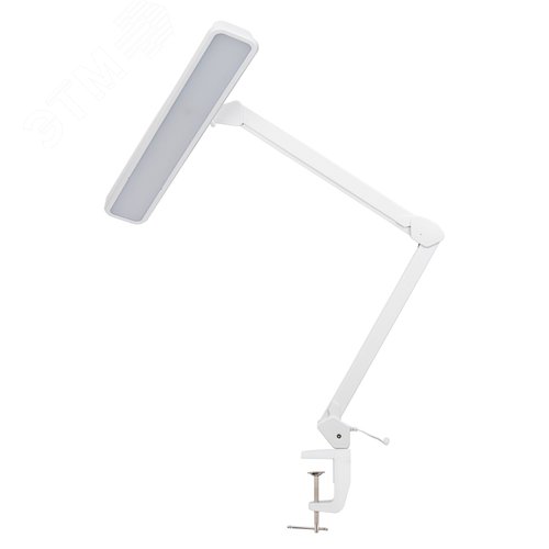 Светильник настольный бестеневой на струбцине ECO light, 324 LED, диммер, белый - фото 4
