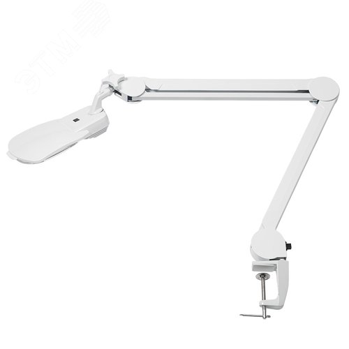 Лупа на струбцине, квадрат3D+20D, 6 LED EXPERT 4