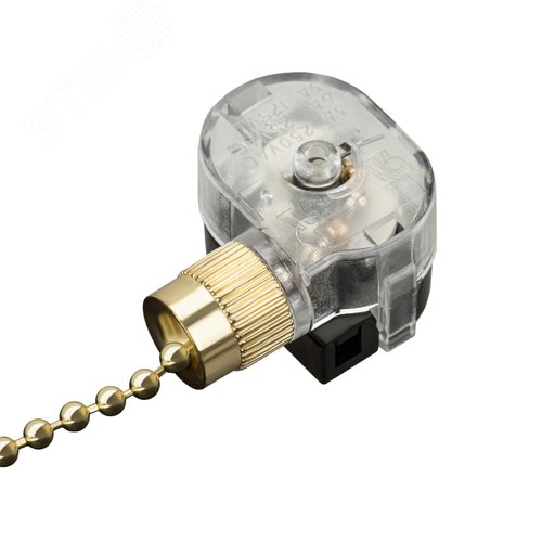 Выключатель для настенного светильника c деревянным наконечником ''Gold'' 4