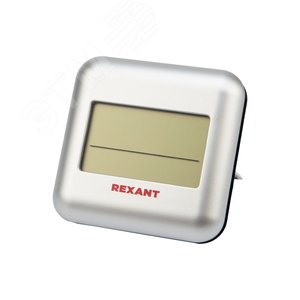 Термометр электронный REXANT S3341BF с часами и беспроводным выносным датчиком |70-0596 | REXANT - фото 2