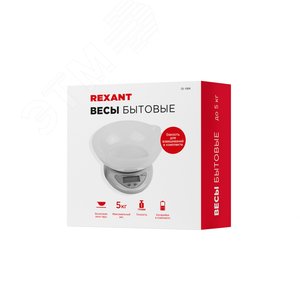 Весы настольные электронные, кухонные с чашей до 5 кг | 72-1004 | REXANT - фото 6