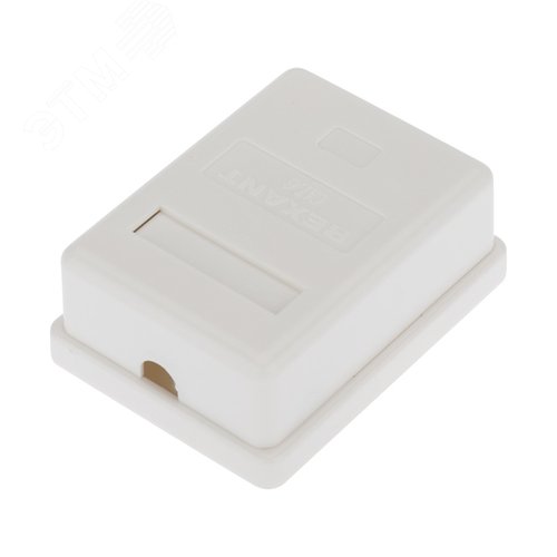 Розетка компьютерная внешняя 1-порт RJ-45 8P8C FTP экранированная кат6 - фото 5