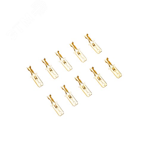 Клемма плоская штекер 6.3 мм, 1-1.5 кв мм, (РП-п 1.5-(6.3) L = 25,5 мм)  10 шт, REXANT 5