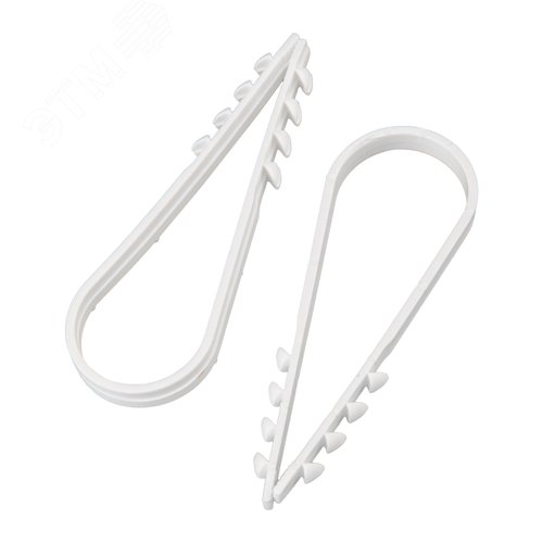 Дюбель-хомут нейлоновый 19-25 мм, белый, 100 шт., REXANT 5