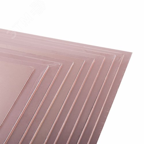 Стеклотекстолит 1-сторонний 200x200x1.5 мм 35 00 (35 мкм), REXANT - фото 4
