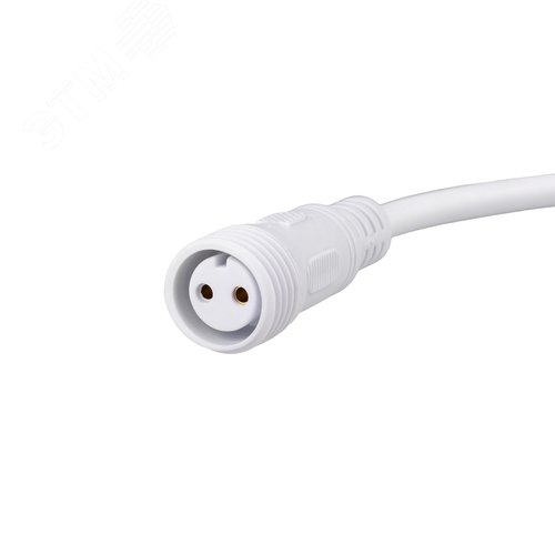 Соединительный кабель (2pin) герметичный (IP67) 2х1,0кв мм белый - фото 4