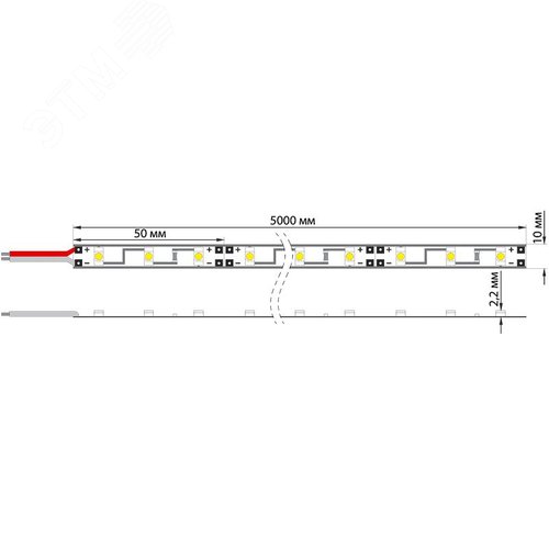Лента LED силикон 8мм IP65 SMD 2835 60LED/m 12V цвет свечения теплый белый LAMPER - фото 5
