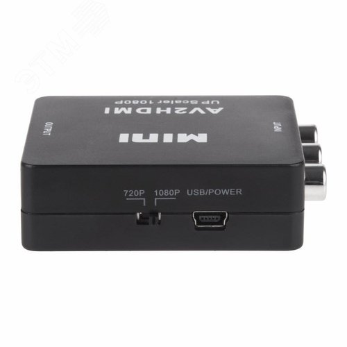 Конвертер 3 RCA на HDMI, пластик, черный,, - фото 5